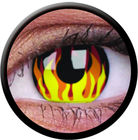 ColourVue Crazy šošovky - Flame Hot (2 ks ročné) - nedioptrické