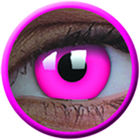 ColourVue Crazy šošovky UV svietiace - Glow Pink (2 ks ročné) - nedioptrické