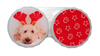 Ozdobné púzdro vianočné - Pes s parohy