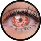 ColourVue Crazy šošovky UV svietiace - Glow Ice Red (2 ks trojmesačné) - nedioptrické