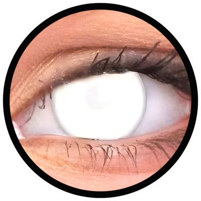 ColourVue Crazy šošovky - Blind White (2 ks ročné) - nedioptrické - nie je cez ne vidieť, dopredaj