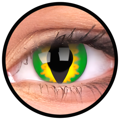 ColourVue Crazy šošovky - Green Dragon (2 ks ročné) - nedioptrické, dopredaj