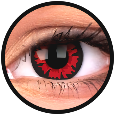 ColourVue Crazy šošovky - Démon (Volturi) (2 ks ročné) - nedioptrické, dopredaj