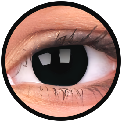 ColourVue Crazy šošovky - Blackout (2 ks trojmesačné) - nedioptrické