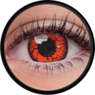 ColourVue Crazy šošovky - Red Monster (2 ks trojmesačné) - nedioptrické