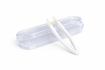 Pinzeta na kontaktné šošovky - biela v puzdre