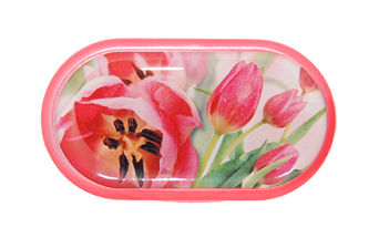 Púzdro so zrkadielkom motív kvety - Tulipán