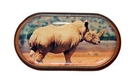 Púzdro so zrkadielkom Divoká zvieratá - Nosorožec