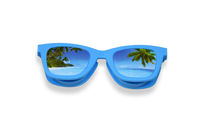 Puzdro OptiShades - okuliare modré - palma