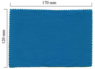 Handričku na okuliare z mikrovlákna jednofarebný - modrý 120x170