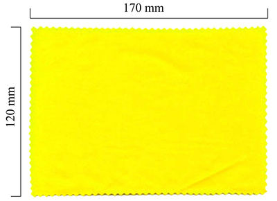 Handričku na okuliare z mikrovlákna jednofarebný - žltý 120x170