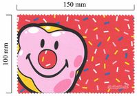 Handričku na okuliare z mikrovlákna Smiley - klaun
